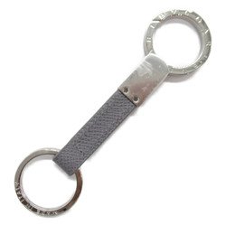 BVLGARI Key ring Gray Calfskin (cowhide) 286888