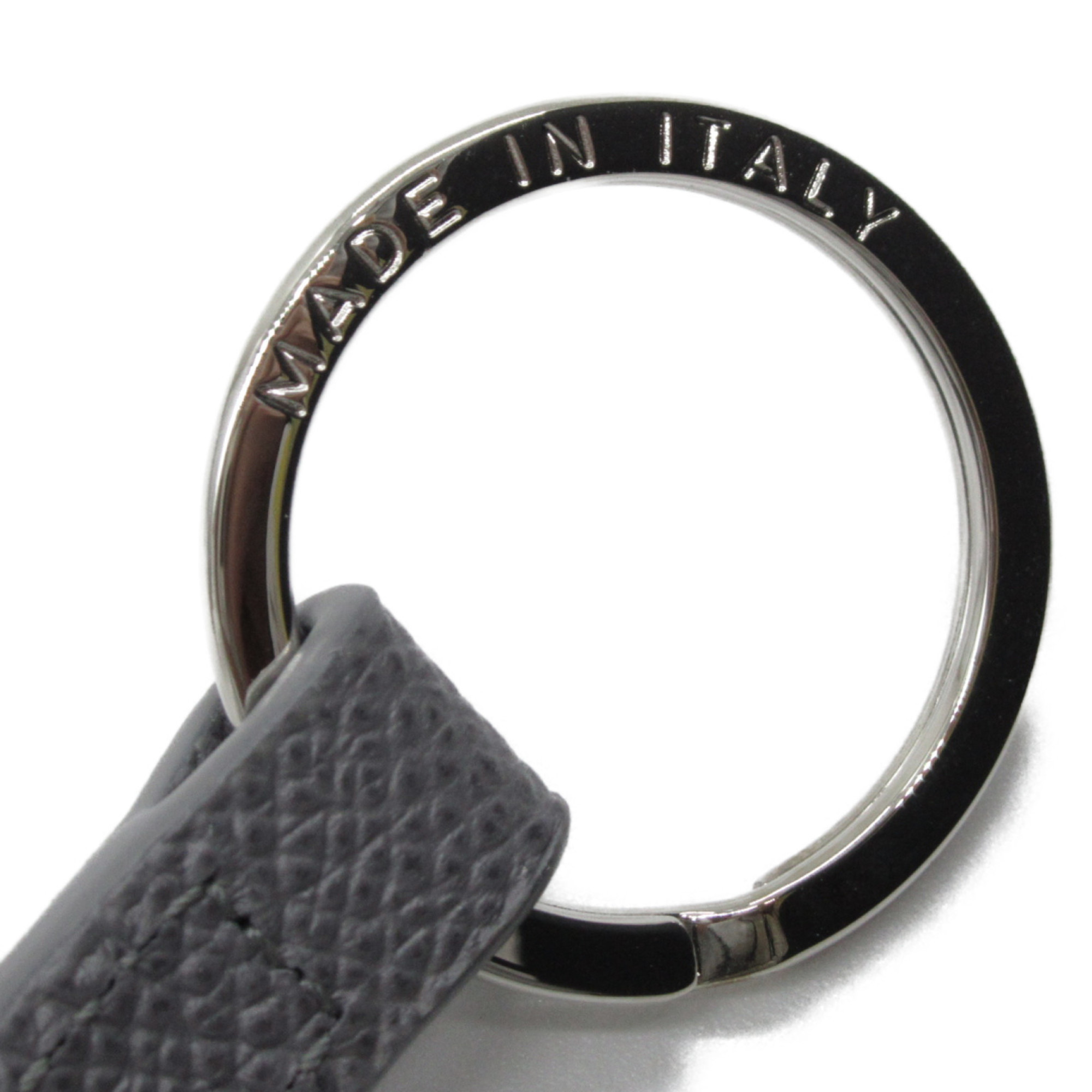 BVLGARI Key ring Gray Calfskin (cowhide) 286888