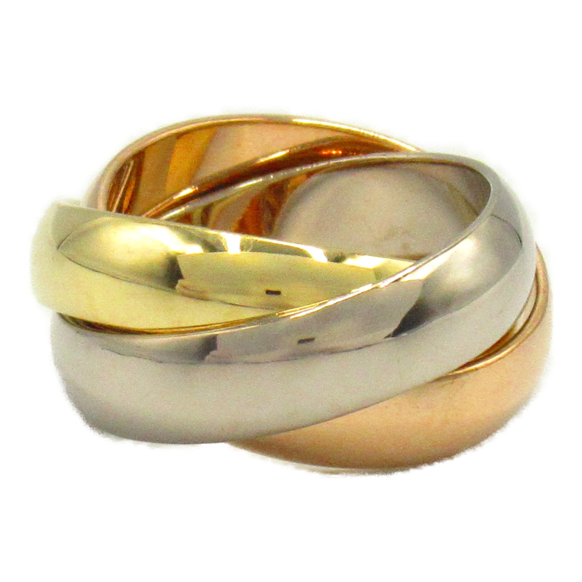 CARTIER Trinity ring LM Ring Gold K18 (Yellow Gold) 750 Three Gold Gold