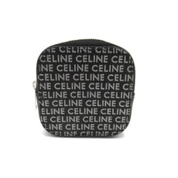 CELINE coin purse Black leather 10K743FGH38SI