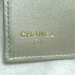 CHANEL 2.55 Tri-fold Wallet Gold Metallic gold leather