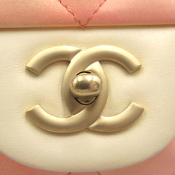 CHANEL Deca Materasse Chain Shoulder Pink Pink gradation leather