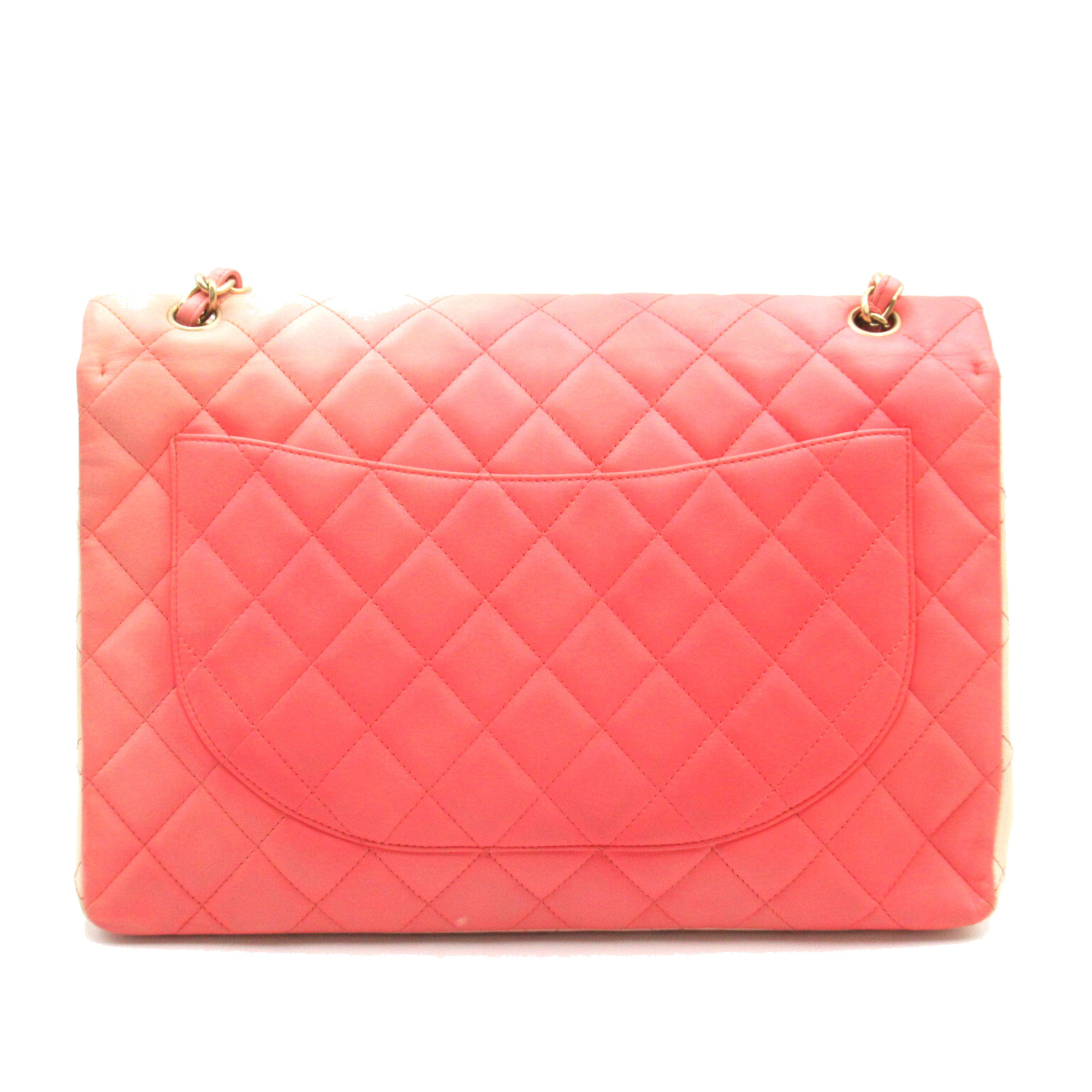 CHANEL Deca Materasse Chain Shoulder Pink Pink gradation leather