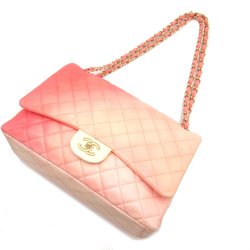 CHANEL Deca Materasse Chain Shoulder Pink Pink gradation leather