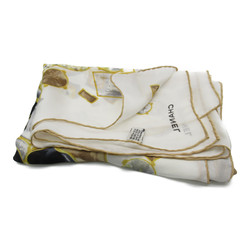 CHANEL Scalf White Yellow silk