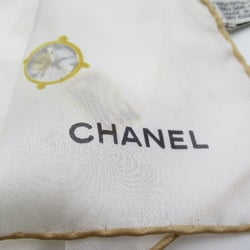 CHANEL Scalf White Yellow silk