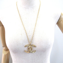 CHANEL COCO Mark Long Necklace Gold Gold Plated Gold