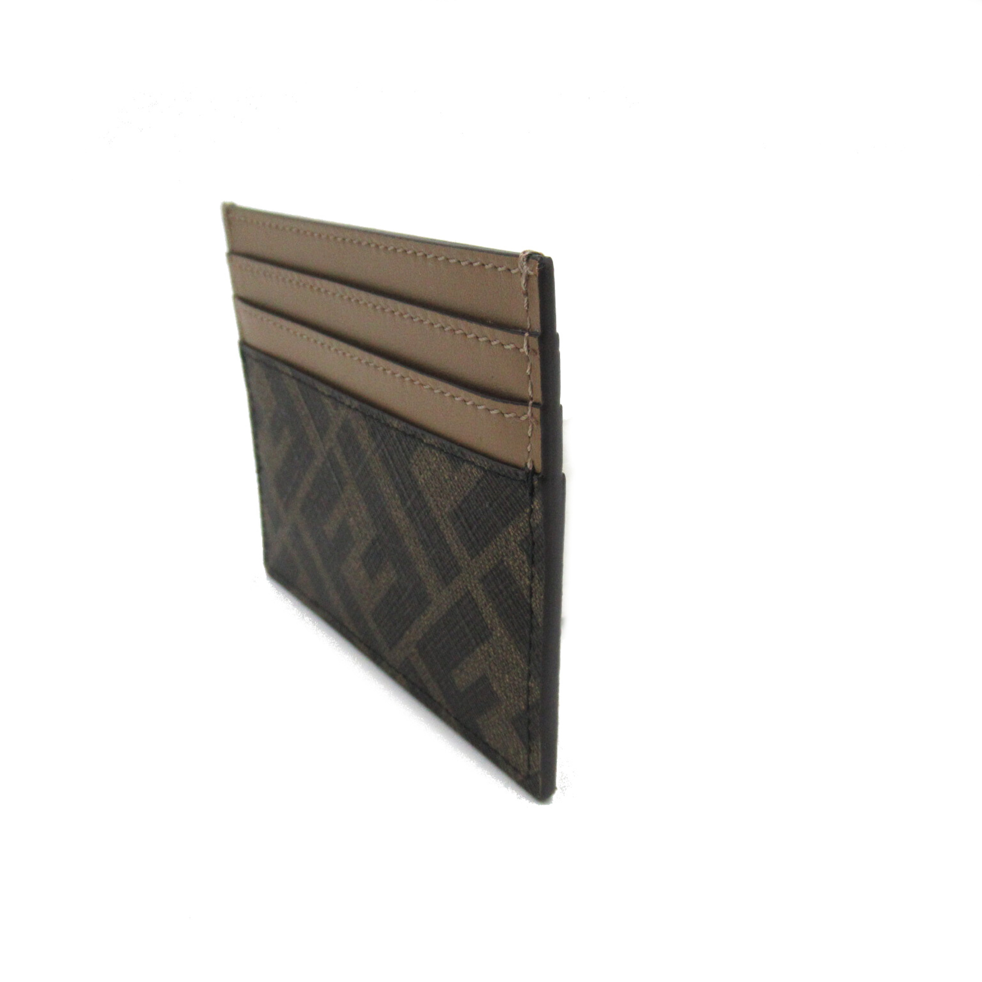 FENDI Card Case Brown PVC coated canvas 7M0164AJF8F1EGA