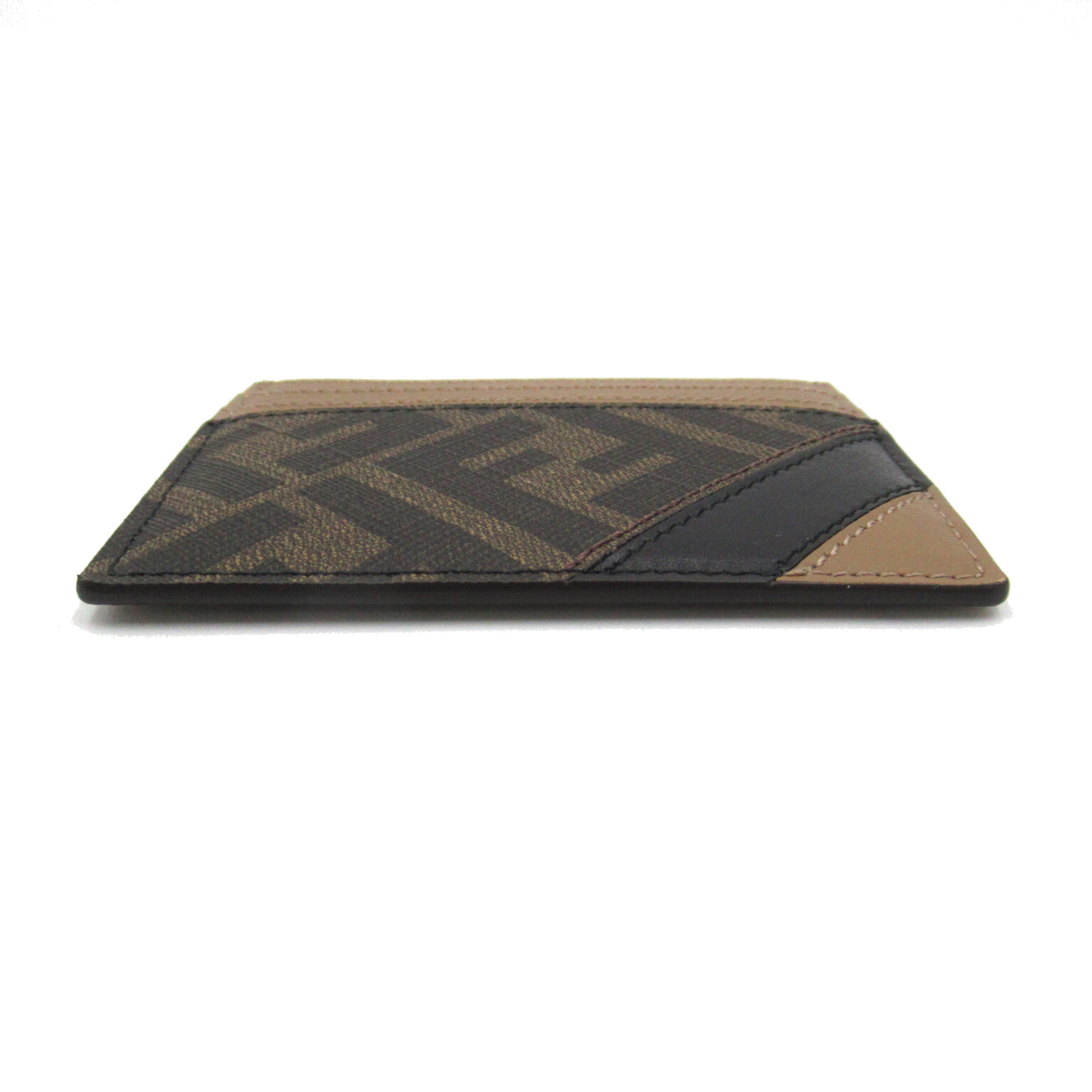 FENDI Card Case Brown PVC coated canvas 7M0164AJF8F1EGA