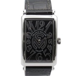 FRANCK MULLER Long Island Wrist Watch 1002QZ REL FM Quartz Black Stainless Steel Leather belt leather 1002QZ REL FM