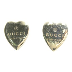 GUCCI heart logo earrings Pierced earrings Silver Silver925 Silver