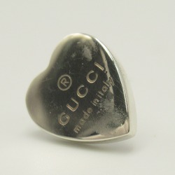 GUCCI heart logo earrings Pierced earrings Silver Silver925 Silver