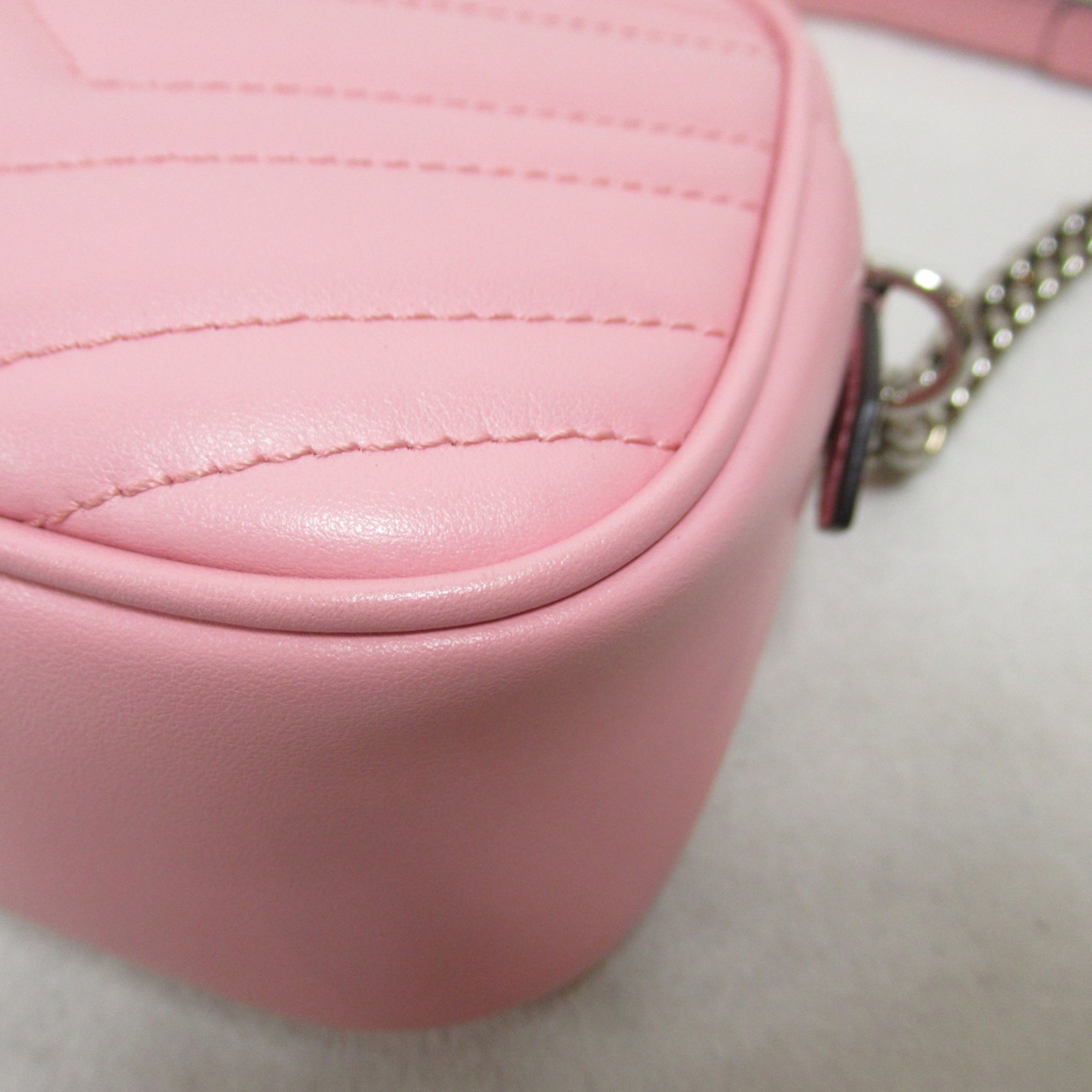 GUCCI Shoulder Bag Pink leather 447632