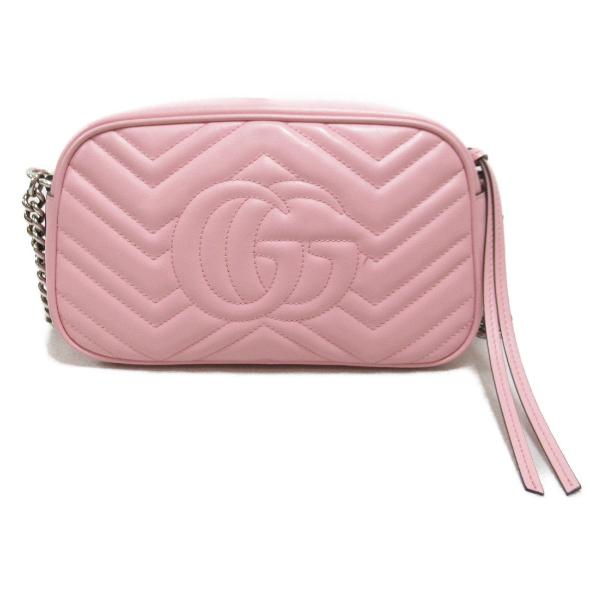 GUCCI Shoulder Bag Pink leather 447632