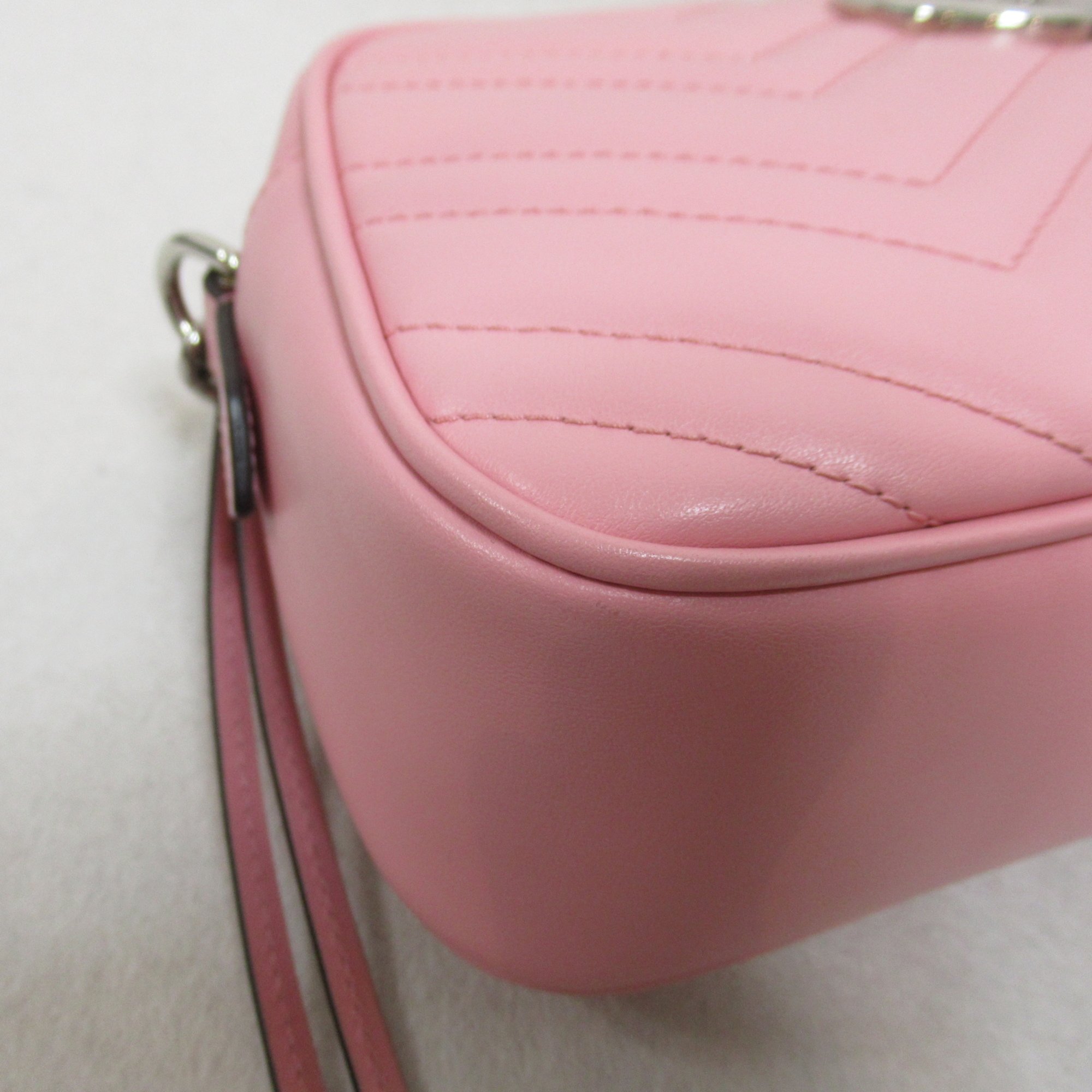 GUCCI Shoulder Bag Pink leather 447632