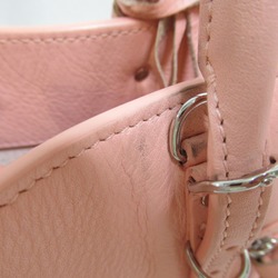 BALENCIAGA The Paper handbag Pink leather 370926