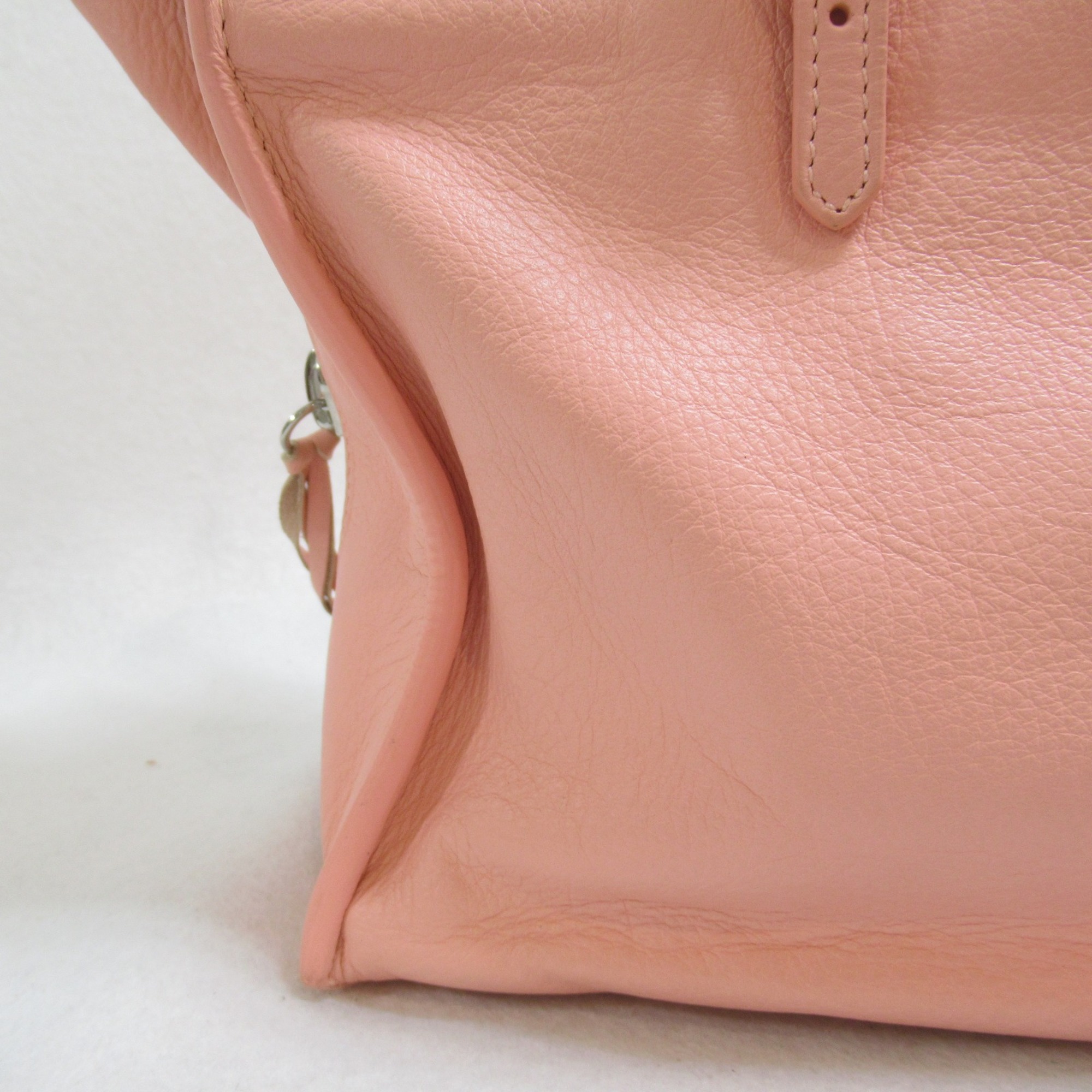 BALENCIAGA The Paper handbag Pink leather 370926