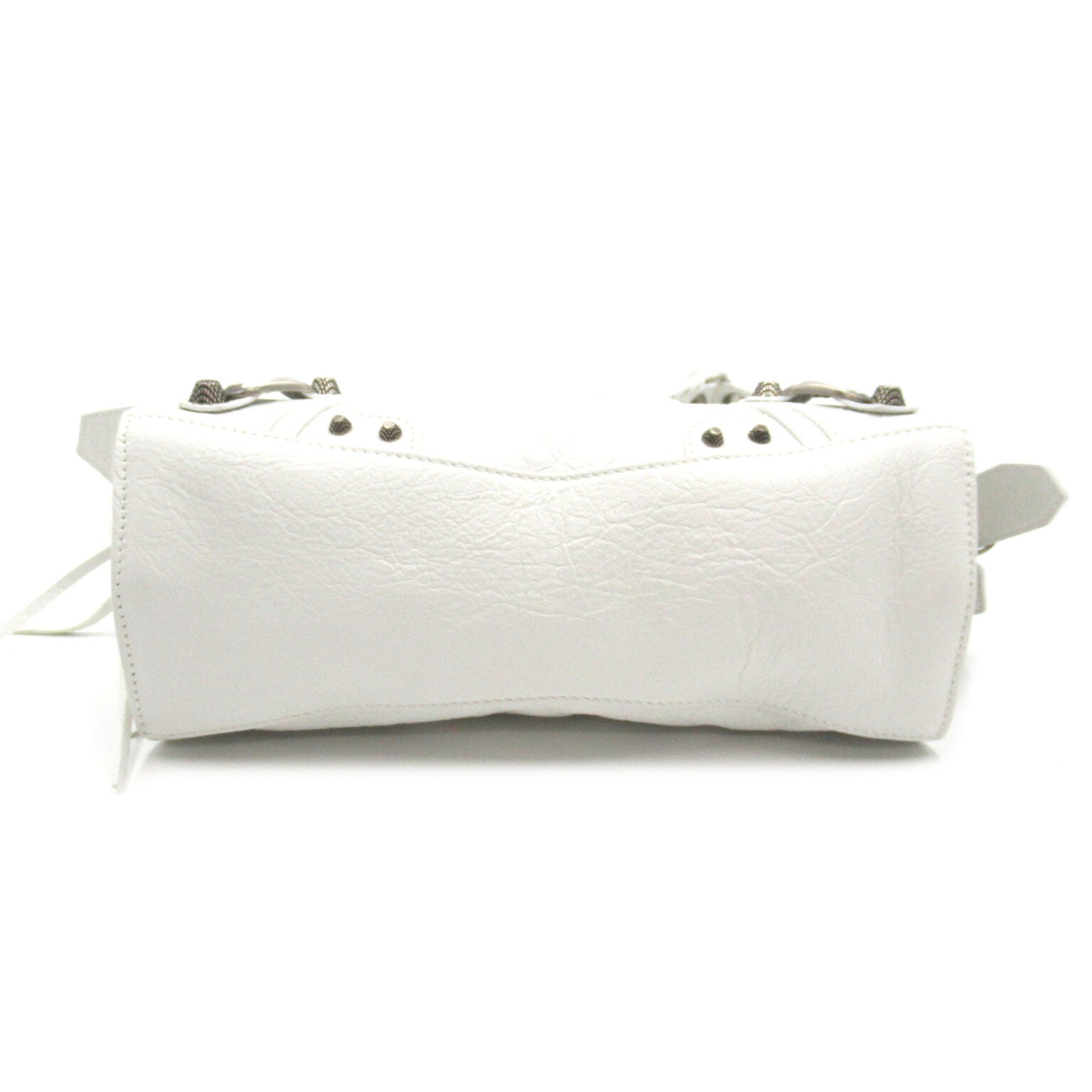 BALENCIAGA Neo Cagoule XS 2way Shoulder Bag White Lambskin (sheep leather) 700940210B09104