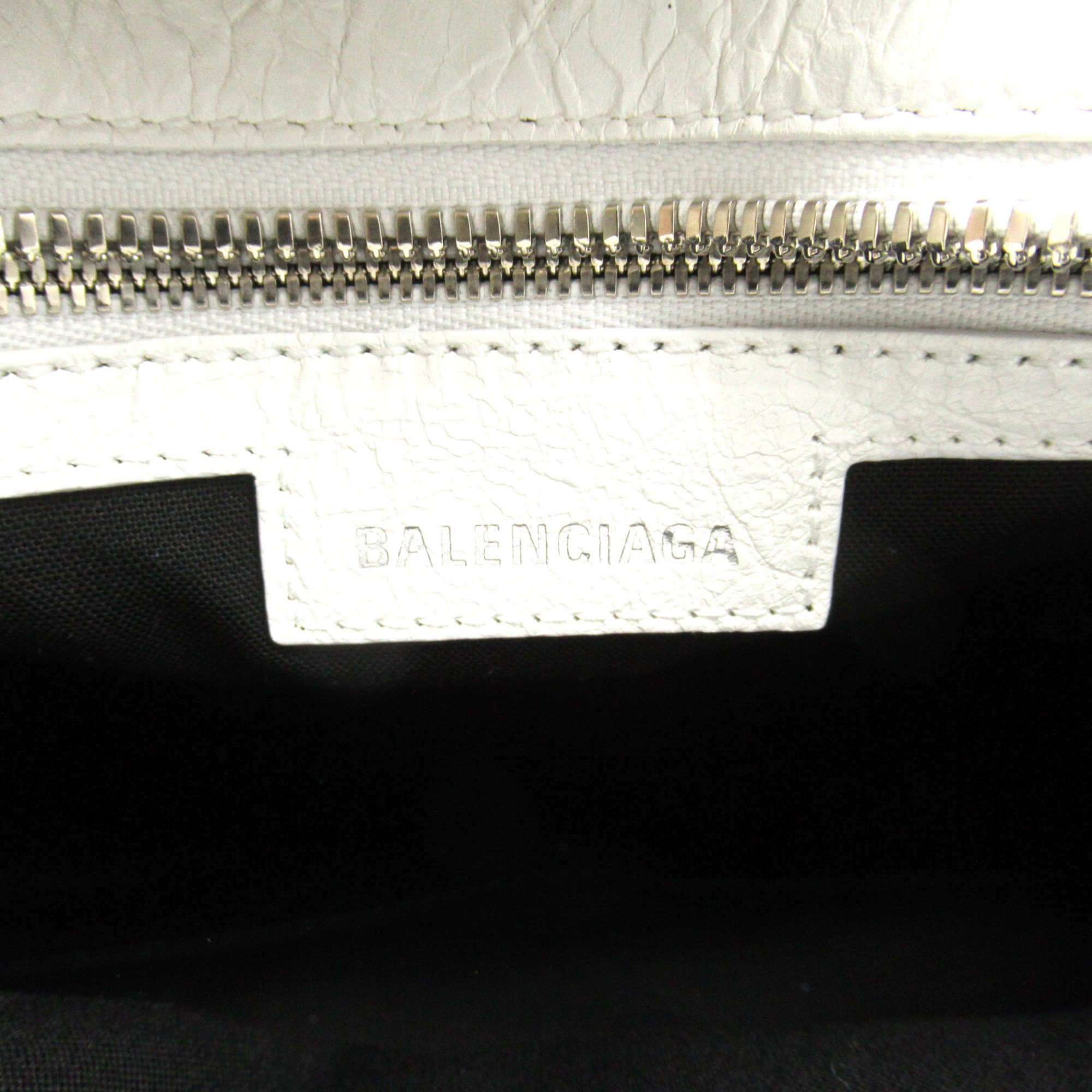 BALENCIAGA Neo Cagoule XS 2way Shoulder Bag White Lambskin (sheep leather) 700940210B09104