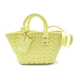 BALENCIAGA Bistro Bucket XS Yellow Polyurethane 371342