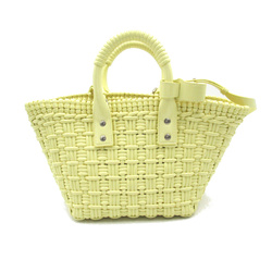 BALENCIAGA Bistro Bucket XS Yellow Polyurethane 371342