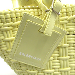 BALENCIAGA Bistro Bucket XS Yellow Polyurethane 371342