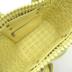 BALENCIAGA Bistro Bucket XS Yellow Polyurethane 371342