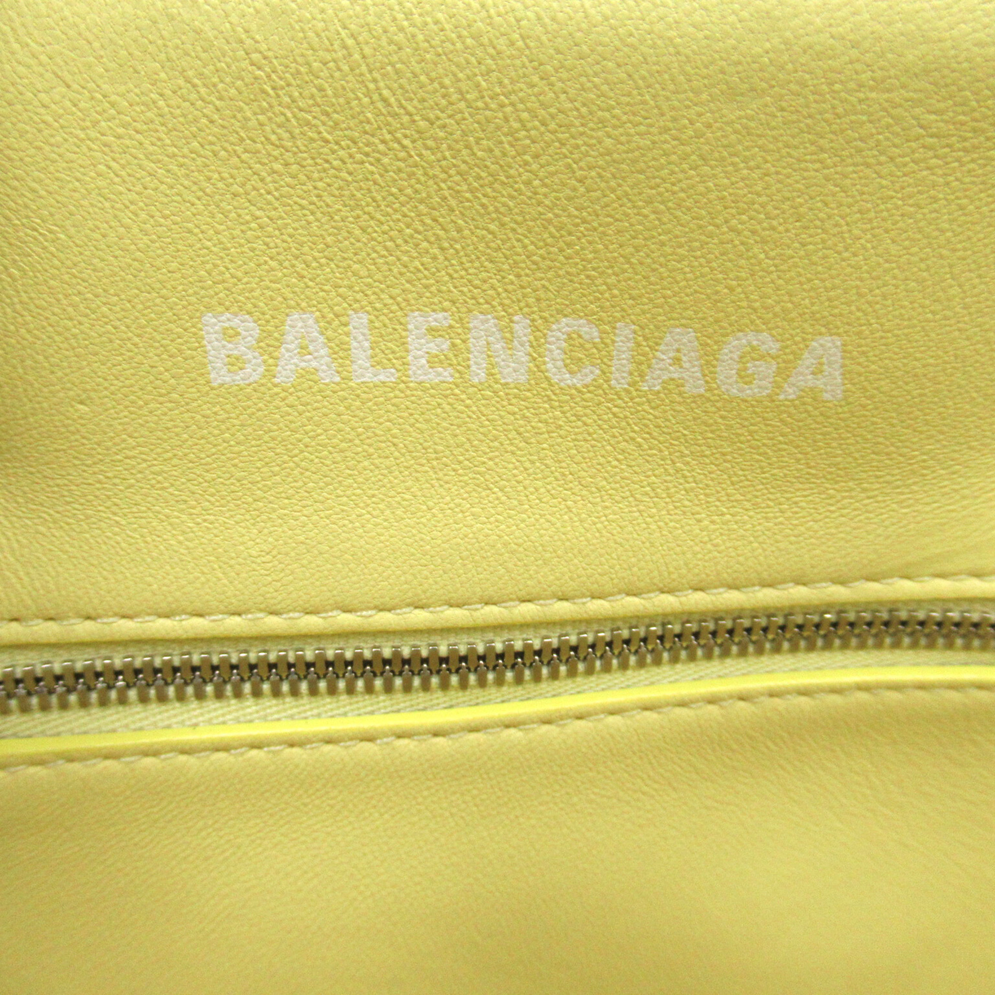 BALENCIAGA Bistro Bucket XS Yellow Polyurethane 371342