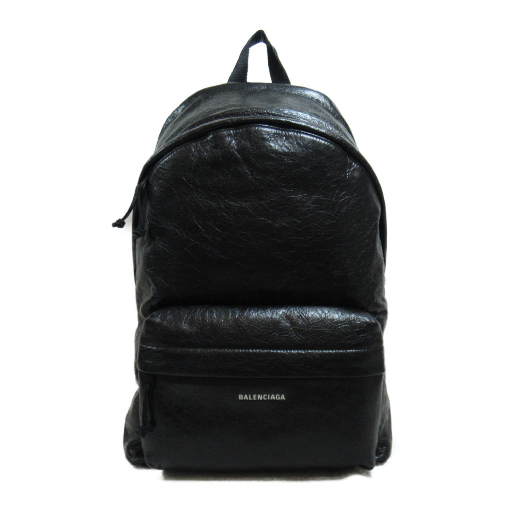 BALENCIAGA Rucksack Backpack Black leather 5032211VG071000