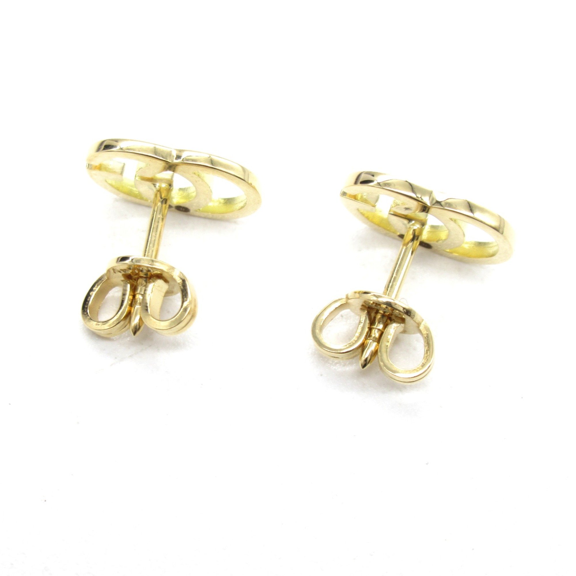 GUCCI GG studs Pierced earrings Gold K18 (Yellow Gold) Gold