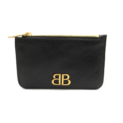 BALENCIAGA coin purse Black leather 7654652AAXB1000