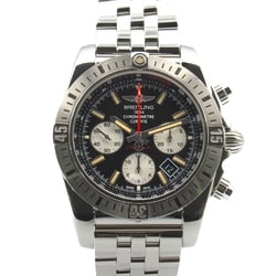 BREITLING Chronomat Wrist Watch AB0115 Mechanical Automatic Black Stainless Steel AB0115