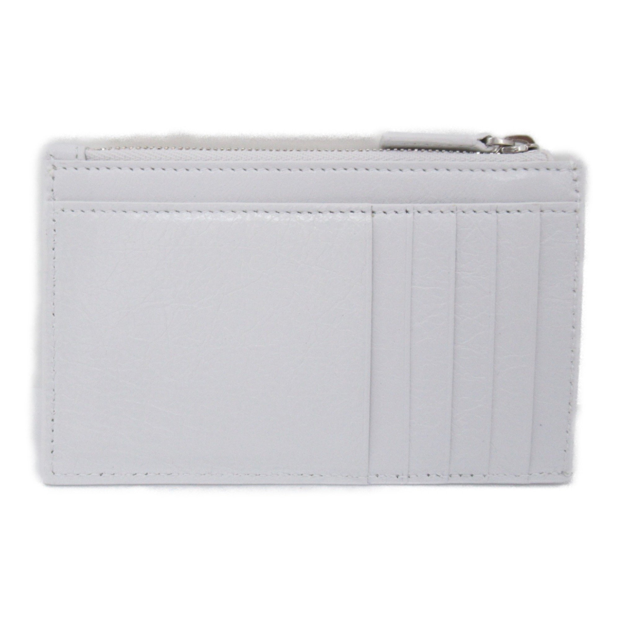 BALENCIAGA Card Case White leather 6405352AAW39060