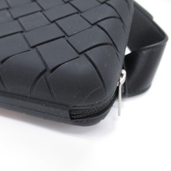 BOTTEGA VENETA Tech Rubber Clutch Bag Shoulder Bag Black Calfskin (cowhide) rubber 778706V0EY48803