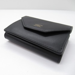 BALENCIAGA Tri-fold wallet Black /dark gray Calfskin (cowhide) 7367302AABY1061