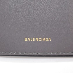 BALENCIAGA Tri-fold wallet Black /dark gray Calfskin (cowhide) 7367302AABY1061