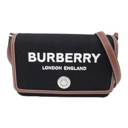 BURBERRY New Hampshire Shoulder Bag Black Fa Brique leather 8055181