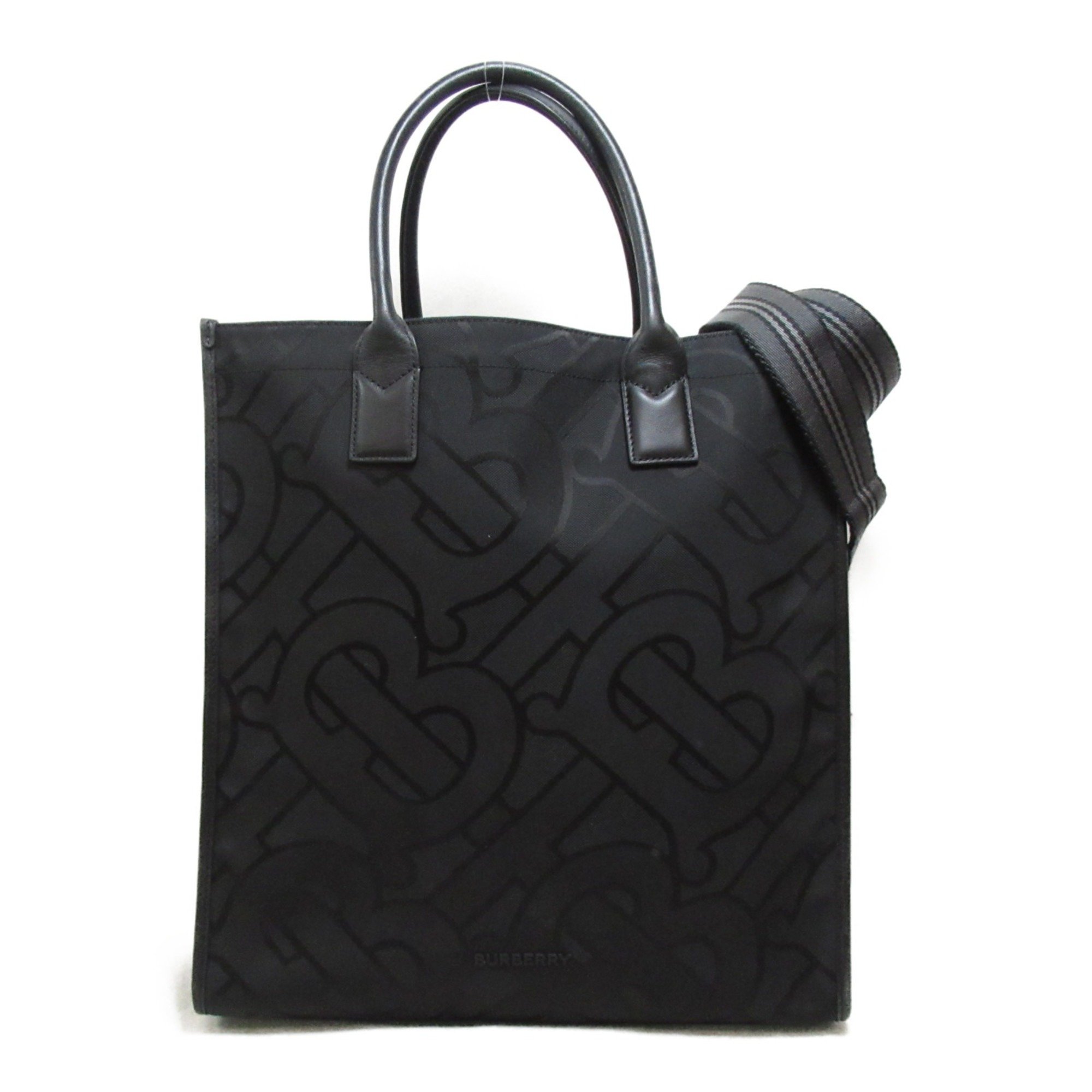 BURBERRY 2way Tote Bag Black Nylon