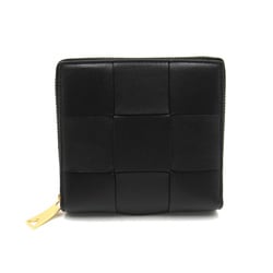 BOTTEGA VENETA Round wallet Black Lambskin (sheep leather) 754467VCQC18425