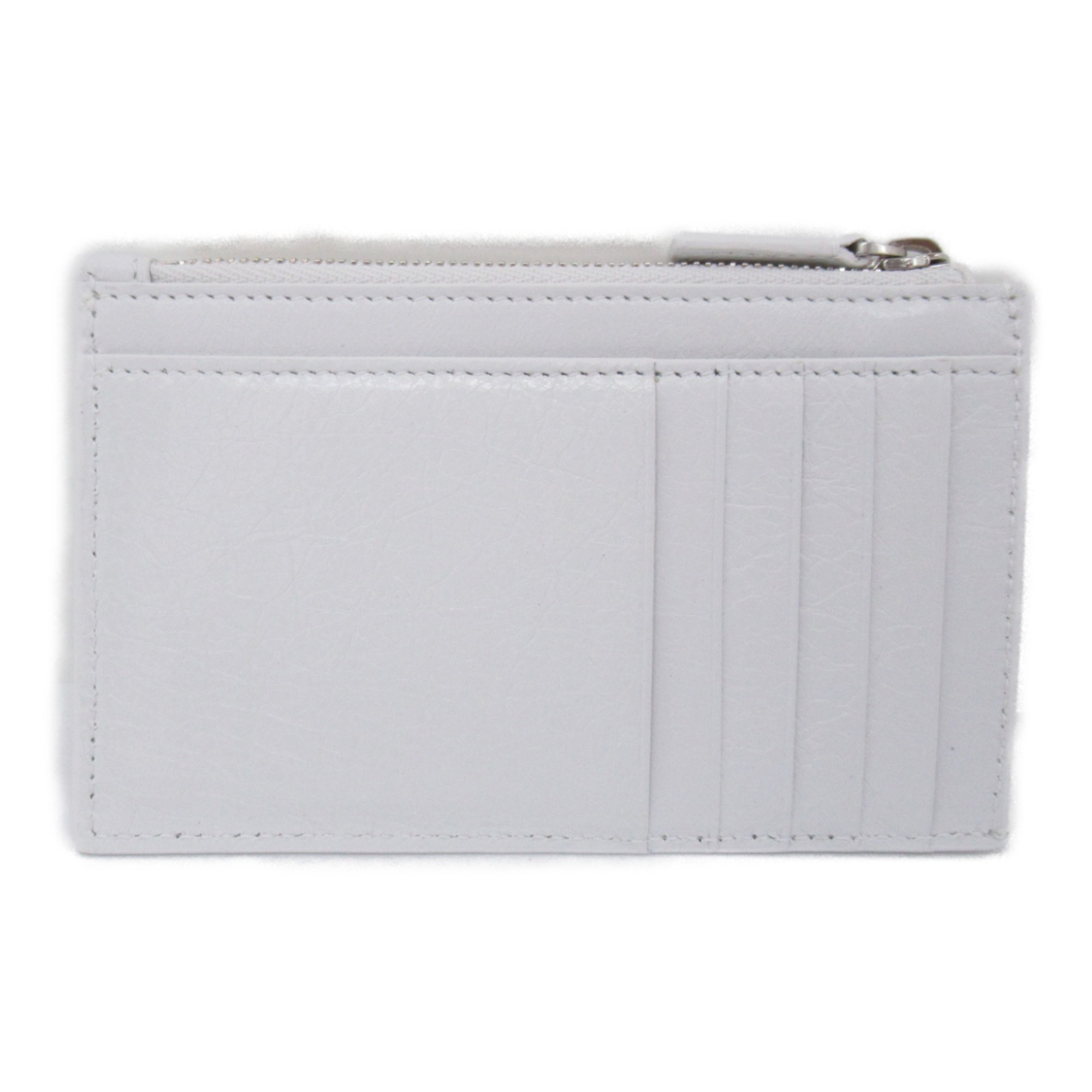 BALENCIAGA Card Case White leather 6405352AAW39060