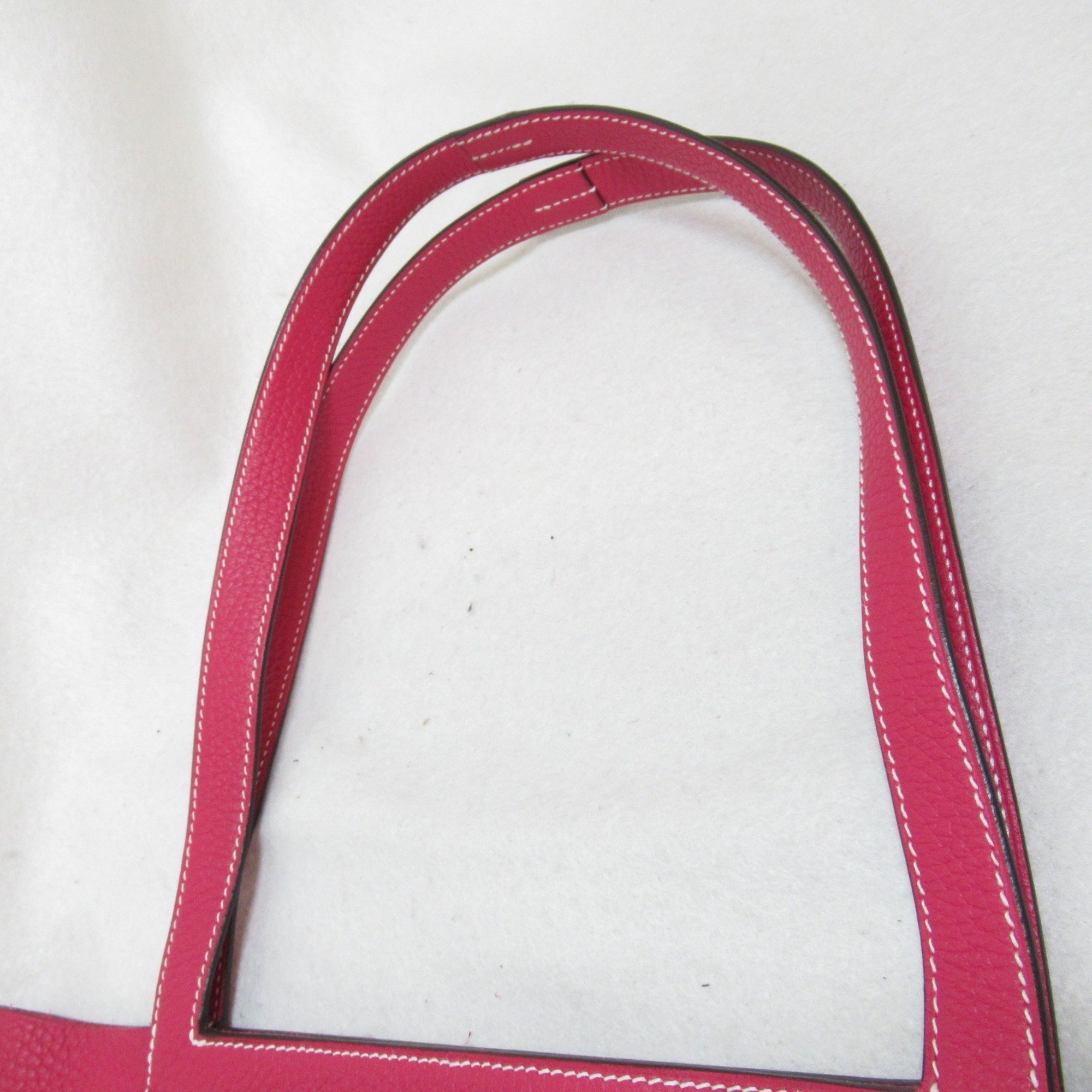 HERMES Cabasserie 31 Tote Bag Pink Taurillon Clemence leather