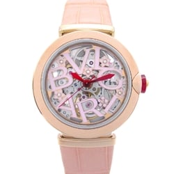 BVLGARI Lucea Sakura Wrist Watch LUP33SG Mechanical Automatic Pink Clear skeleton K18PG(Rose Gold) Stainless Steel l LUP33SG