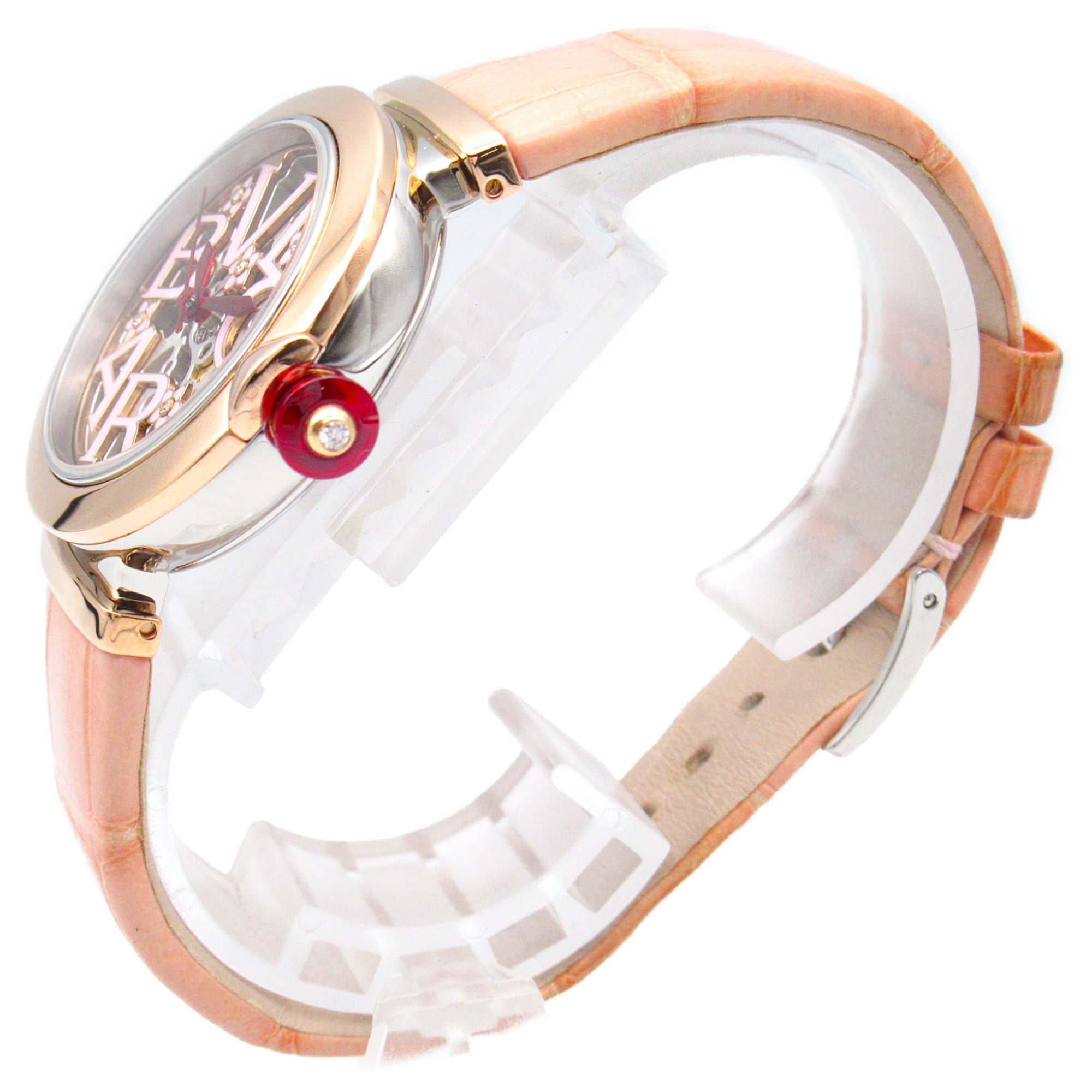 BVLGARI Lucea Sakura Wrist Watch LUP33SG Mechanical Automatic Pink Clear skeleton K18PG(Rose Gold) Stainless Steel l LUP33SG