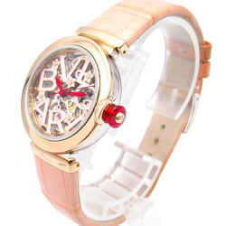 BVLGARI Lucea Sakura Wrist Watch LUP33SG Mechanical Automatic Pink Clear skeleton K18PG(Rose Gold) Stainless Steel l LUP33SG