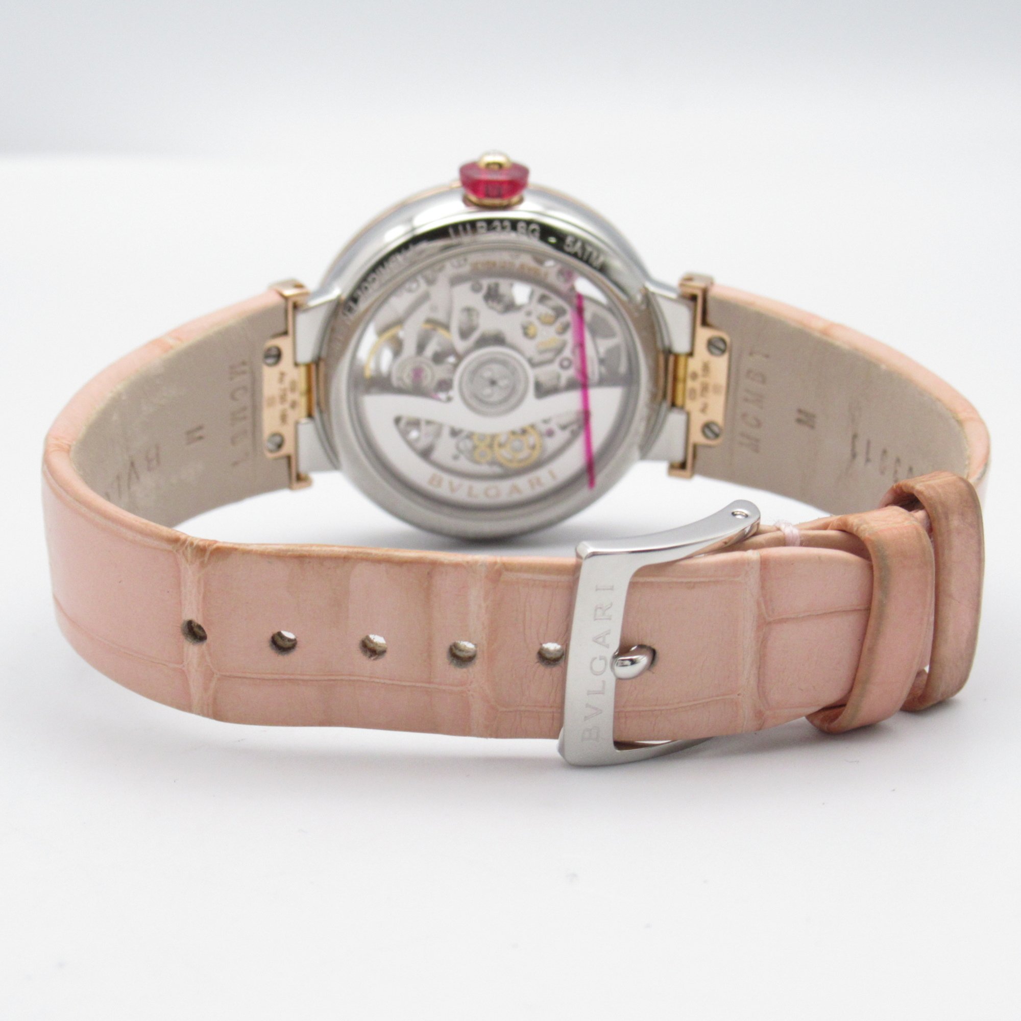 BVLGARI Lucea Sakura Wrist Watch LUP33SG Mechanical Automatic Pink Clear skeleton K18PG(Rose Gold) Stainless Steel l LUP33SG