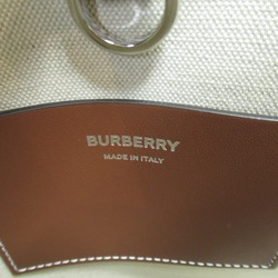 BURBERRY 2wayShoulder Bag Black /Tan canvas leather 8055749