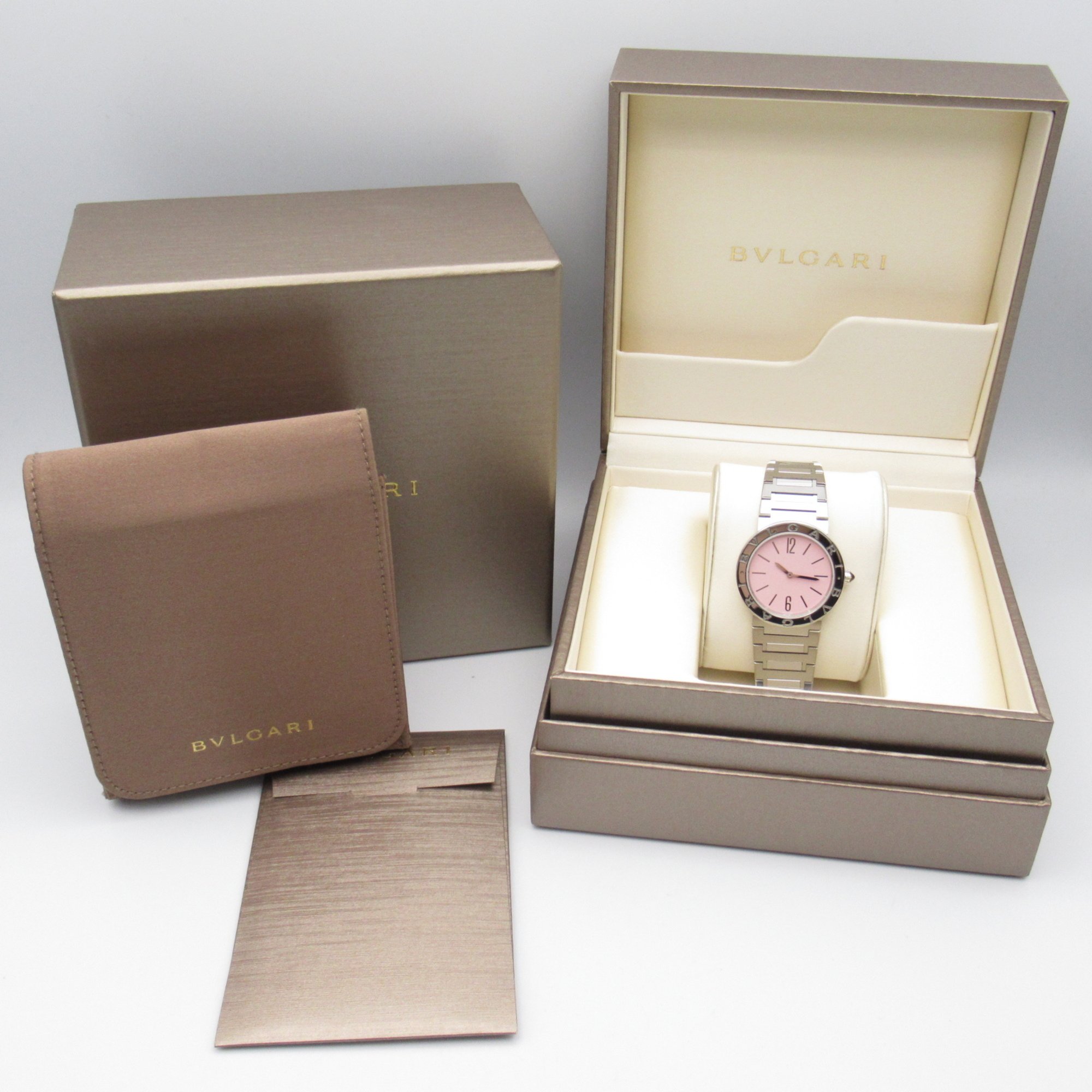 BVLGARI Bulgari Bulgari Wrist Watch 103711 Quartz Pink Stainless Steel 103711