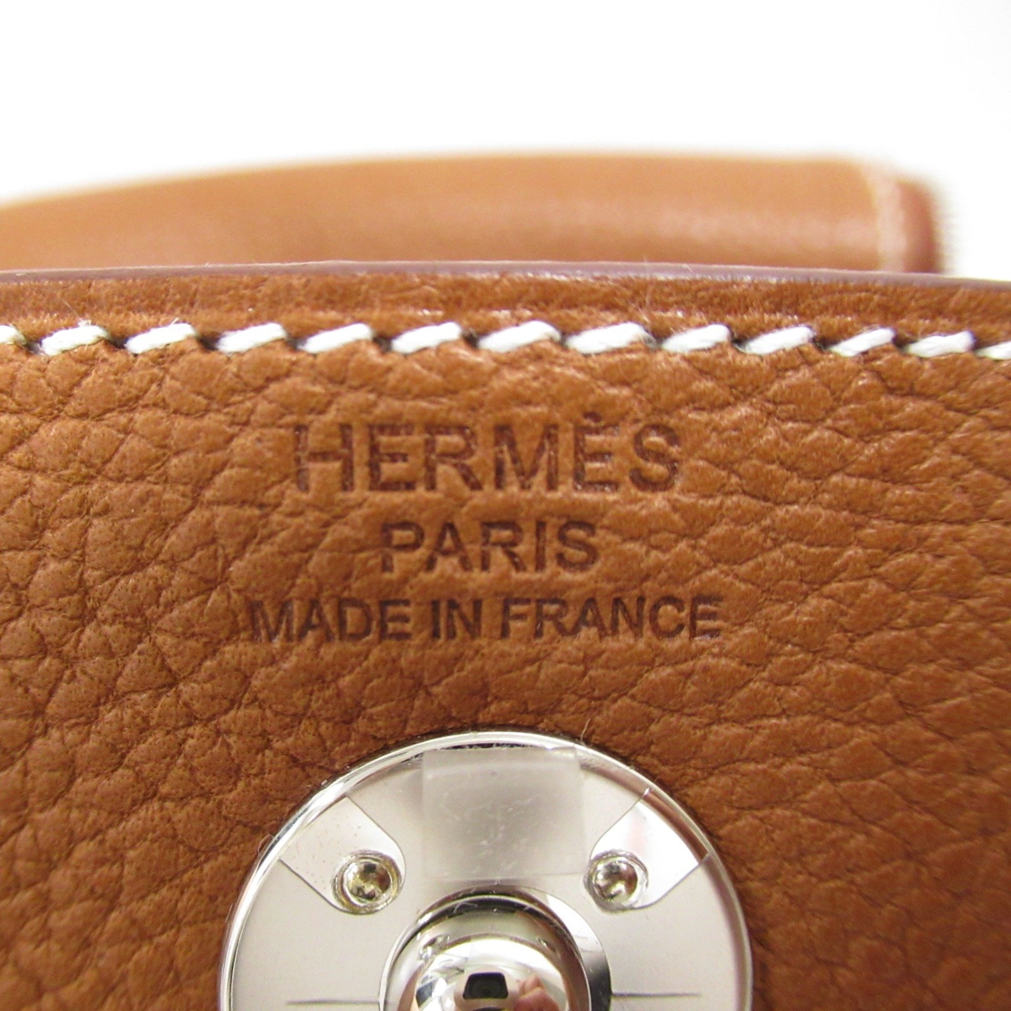 HERMES Lindy Mini 2way Shoulder Bag Brown Gold Vaux Barenia leather leather Towar