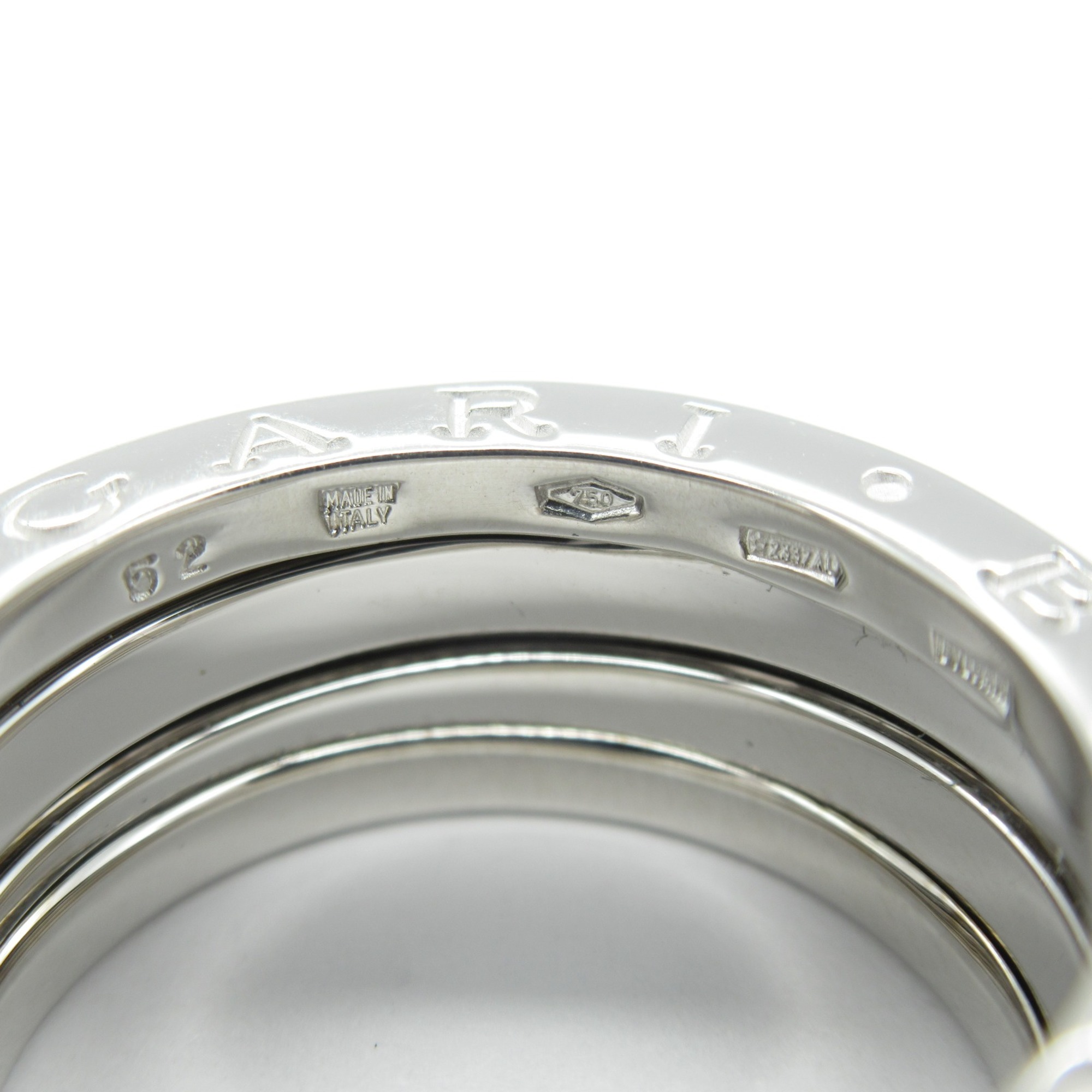 BVLGARI B-zero1 B-zero one Ring Silver K18WG(WhiteGold) Silver