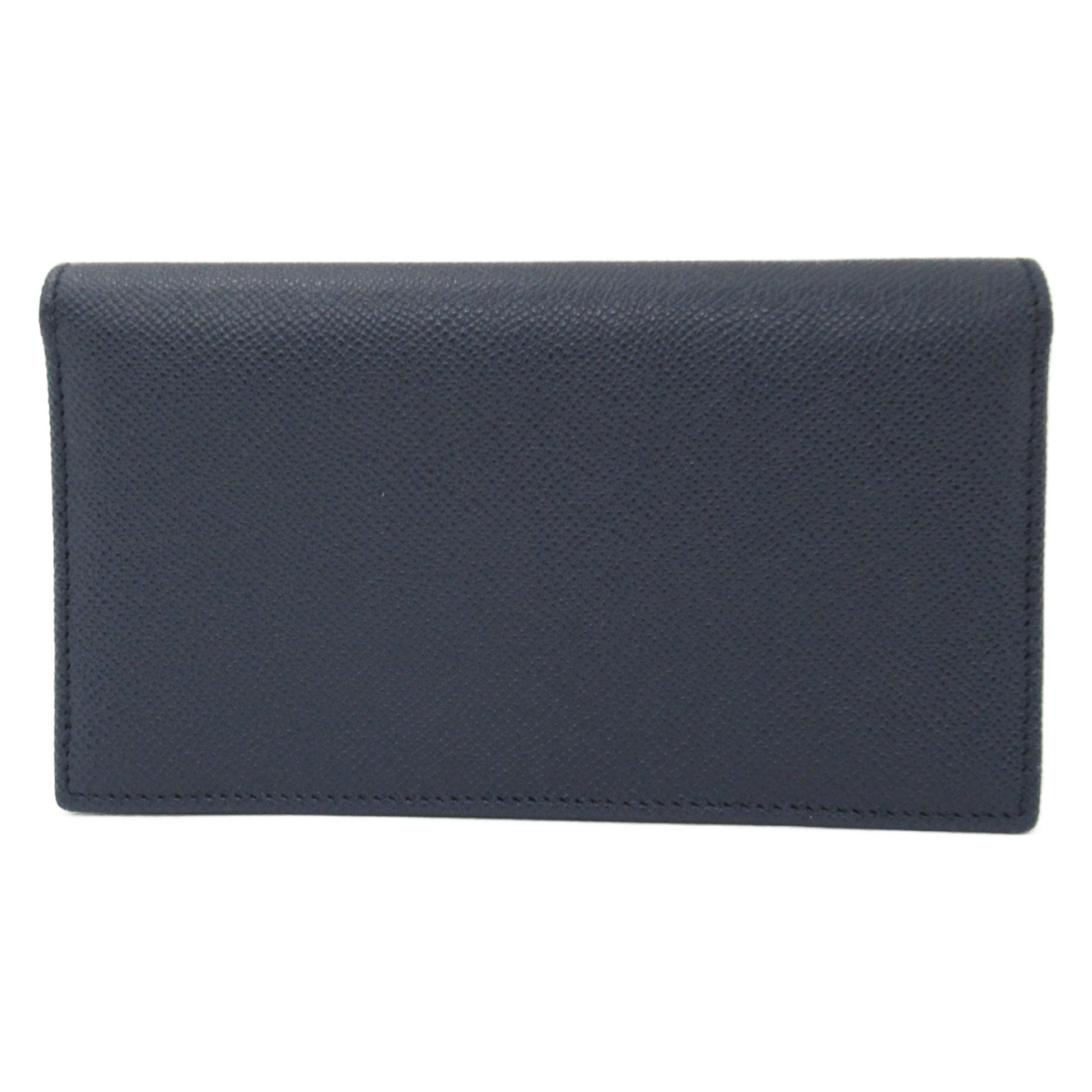 BVLGARI Bifold long wallet Blue denim sapphire blue Calfskin (cowhide) 283811